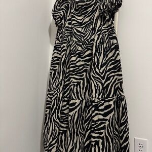 midi dress from F&F with a zebra print size us 18